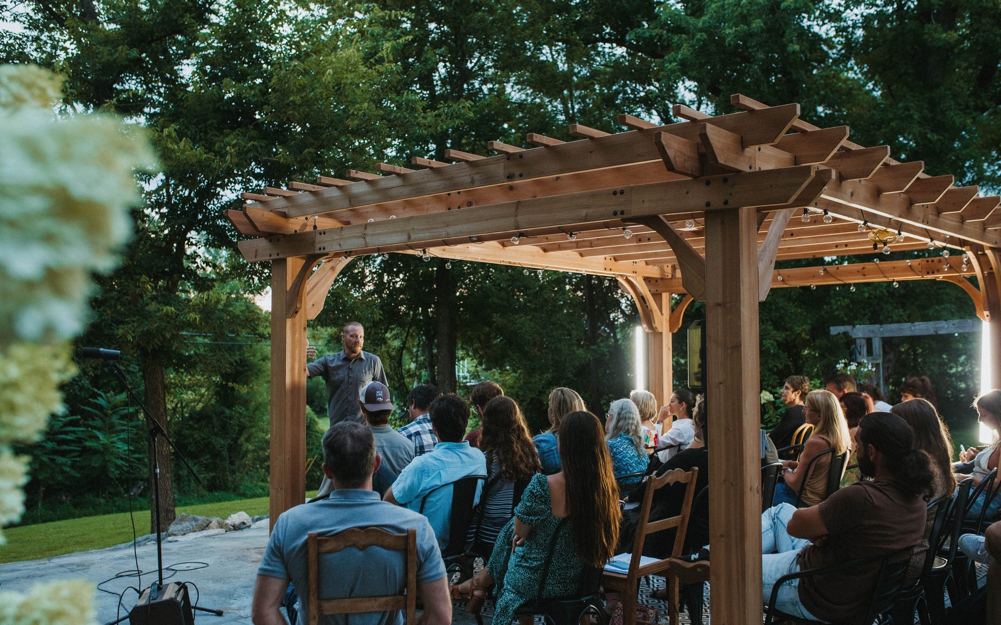 A L.I.F.E. School session in progress — students seated as an instructor teaches